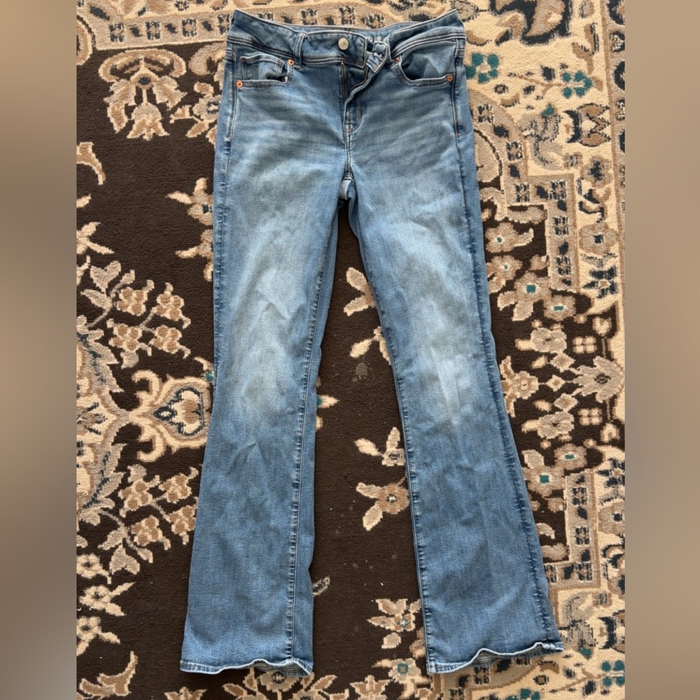 American Eagle Outfitters Light Blue Flare Jeans